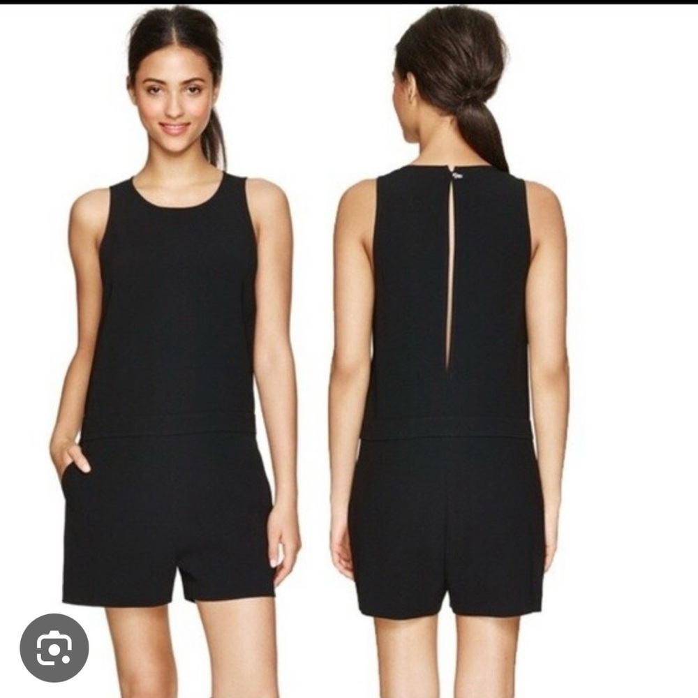 Aritzia Babaton Black Sleeveless Short Romper - size 2